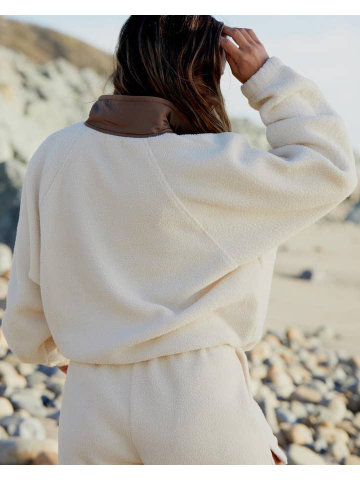 Oat Milk Sunday Fleece Jacket for wholesale on Faire