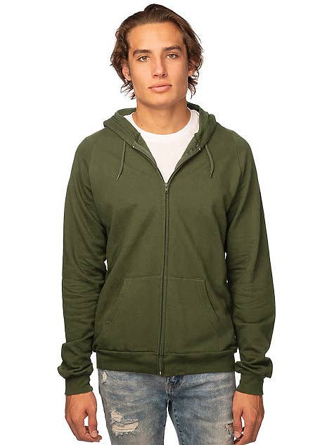 Royal Apparel - Wholesale Hoodie - Men's - Unisex Organic Cotton Full Zip Hoodie1