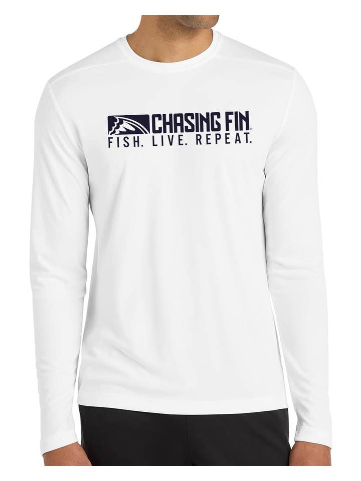 White Unisex American Fish Flag Performance Patriotic Shirt (White) for wholesale on Faire1