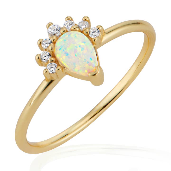 Anello Ava Opal per la vendita all'ingrosso da parte di Elli Parr Jewelry