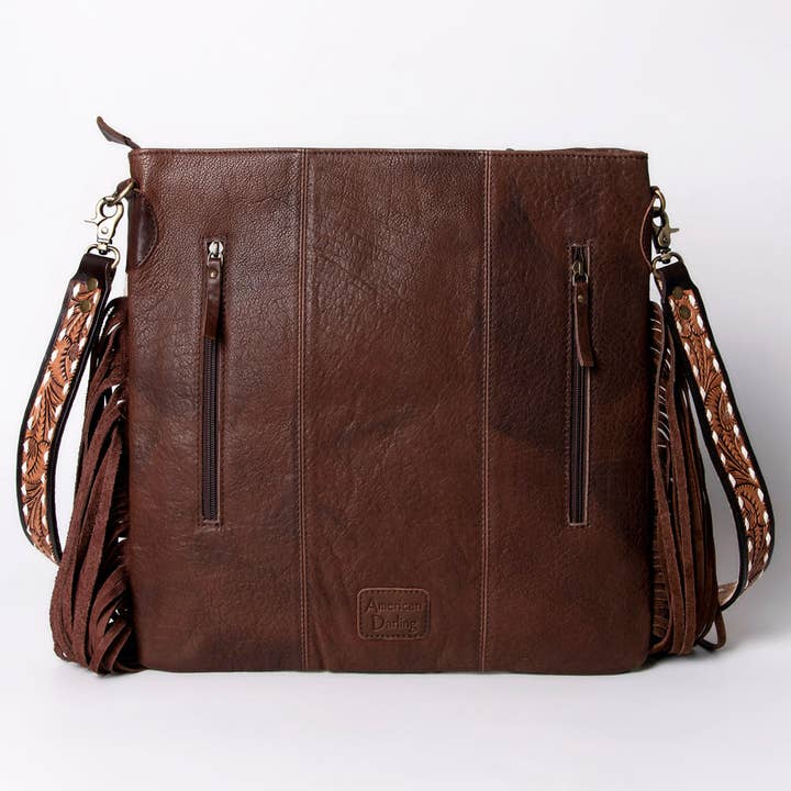 LS Western - Wholesale Messenger Bag – Women’s - LC-ADBGA263 Large Crossbody Genuine Western Leather Women Bag11