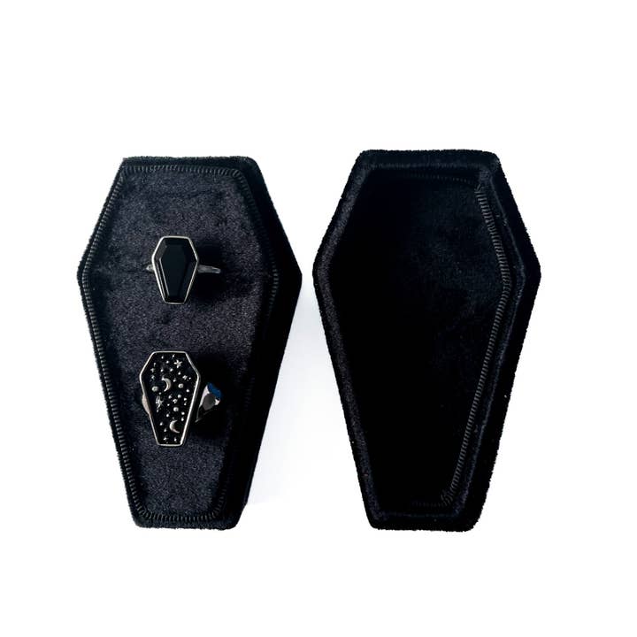Mysticum Luna - Wholesale Jewelry Box/Organizer - Plain Coffin Ring Engagement Ring Box2