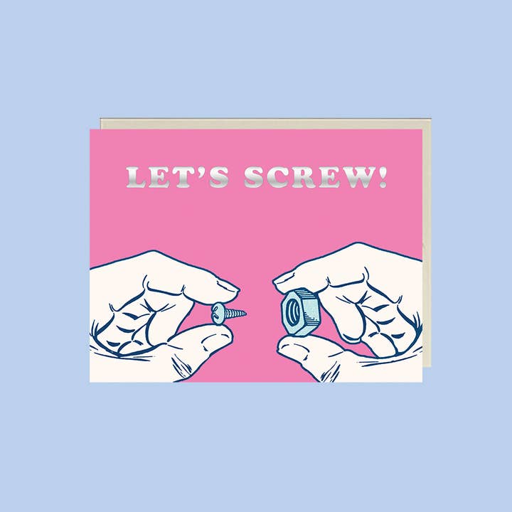 Let's Screw! - Foil Valentine's Day ✿ Love for wholesale by Lucky Goods Paper