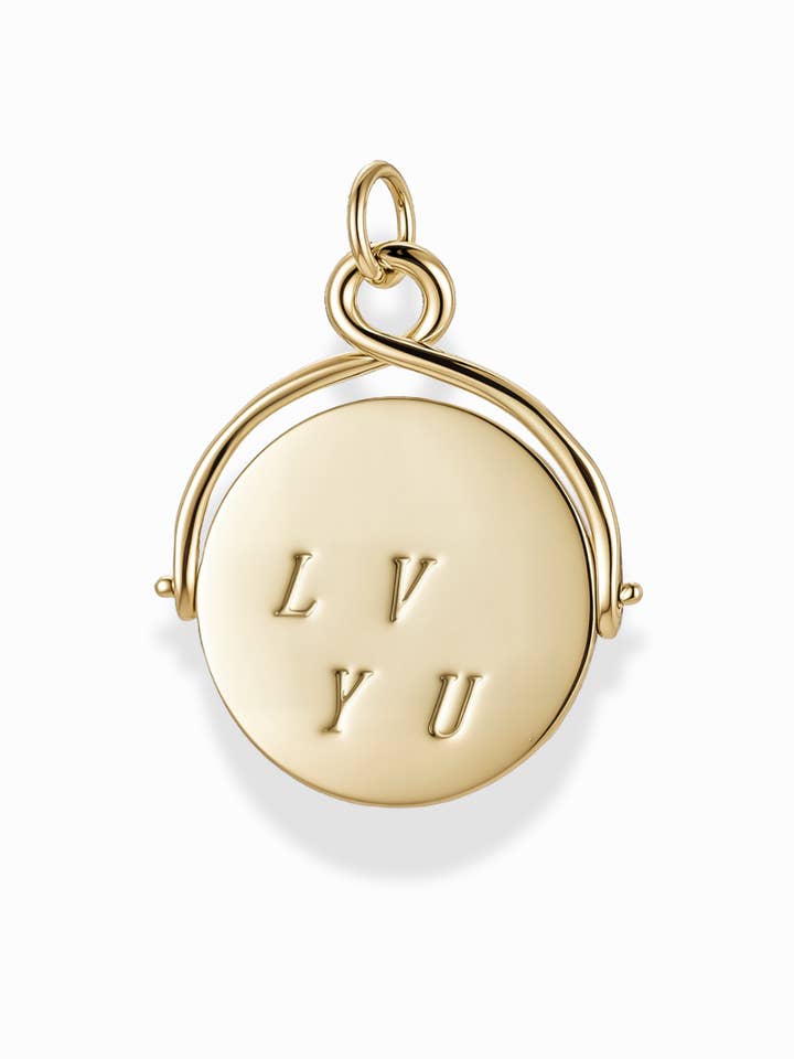 Charm pendentif Bella "Je t'aime" Spinner pour la vente par Mod + Jo