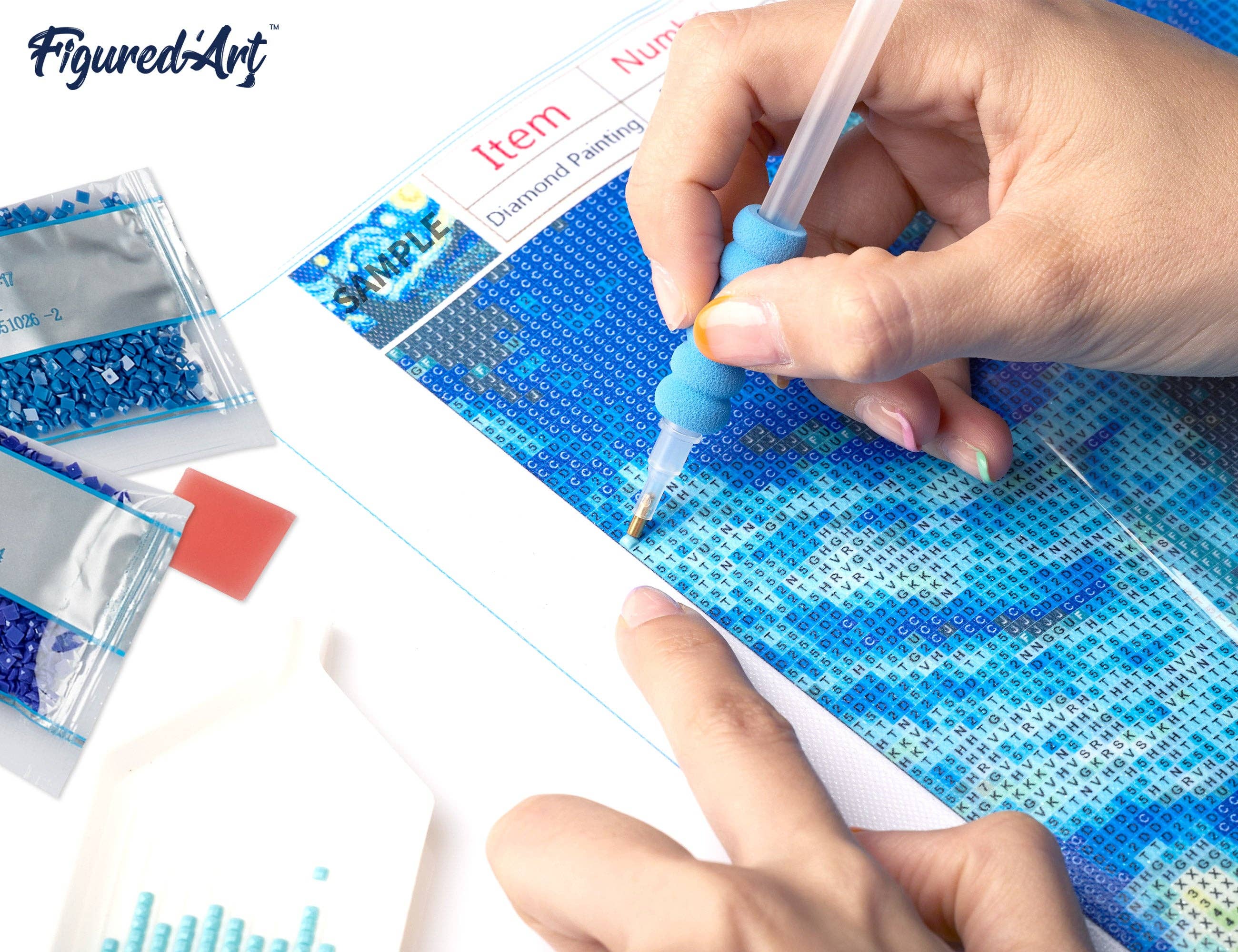 Figured'Art - Wholesale DIY Craft Kit - Diamond Painting - Heart Graffiti5