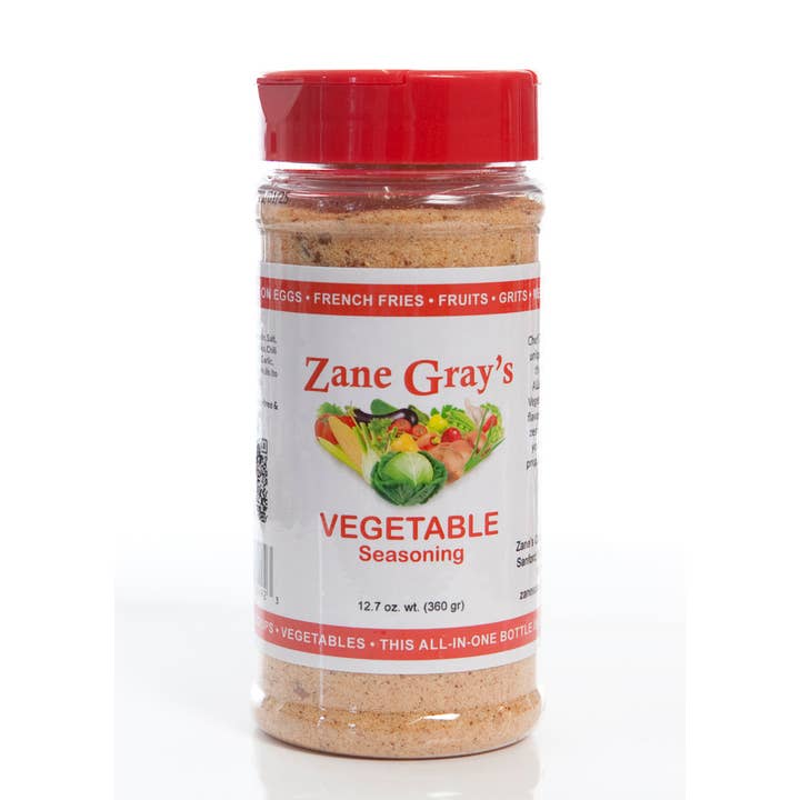 Zane Gray's Vegetable Seasoning - Wholesale Dried Spice Mix - 12.7 oz - Zane Gray's Vegetable Seasoning