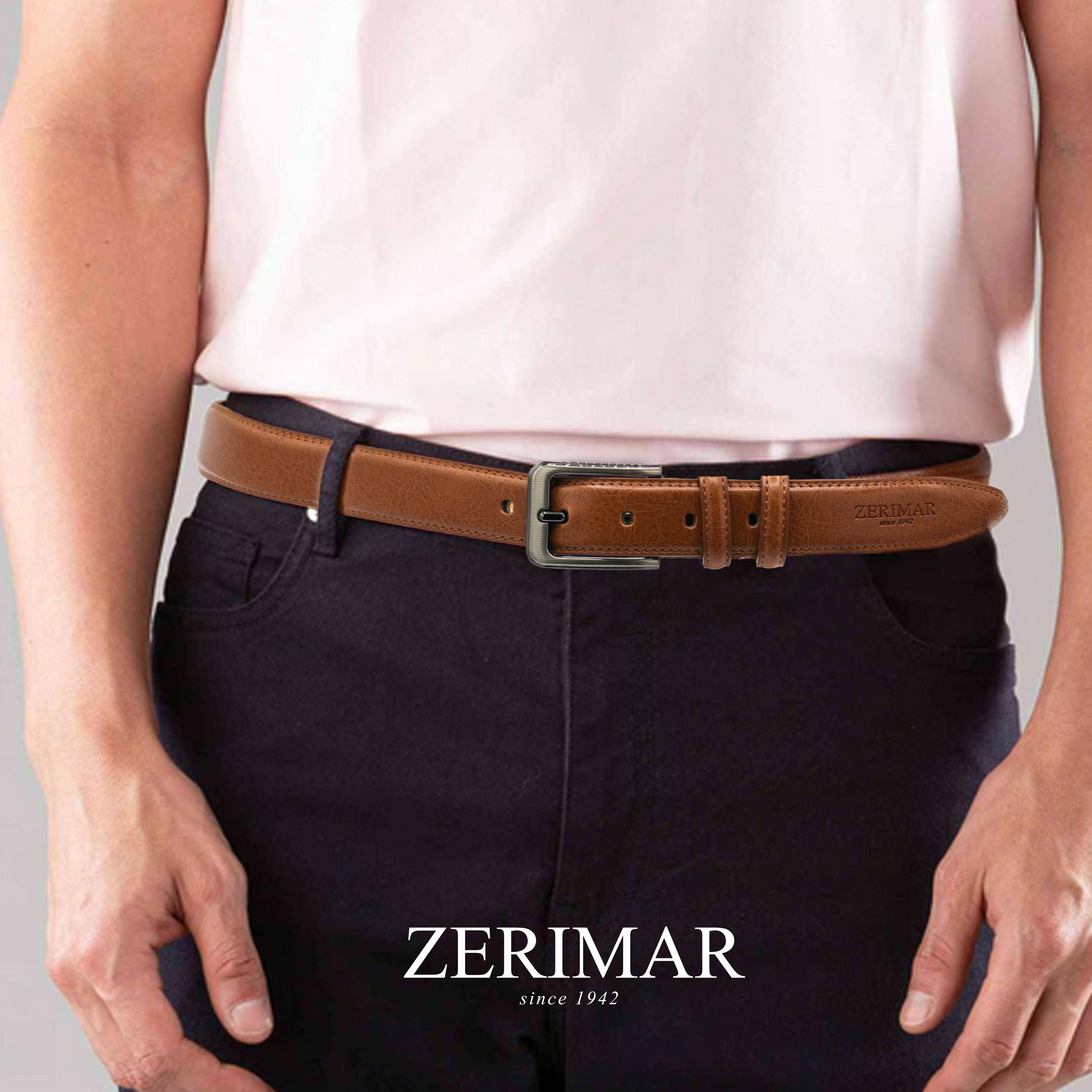 Zerimar 1942 - Wholesale Belt - Men's - Zerimar Premium Leather Belt – Sophisticated 33mm Design in 7