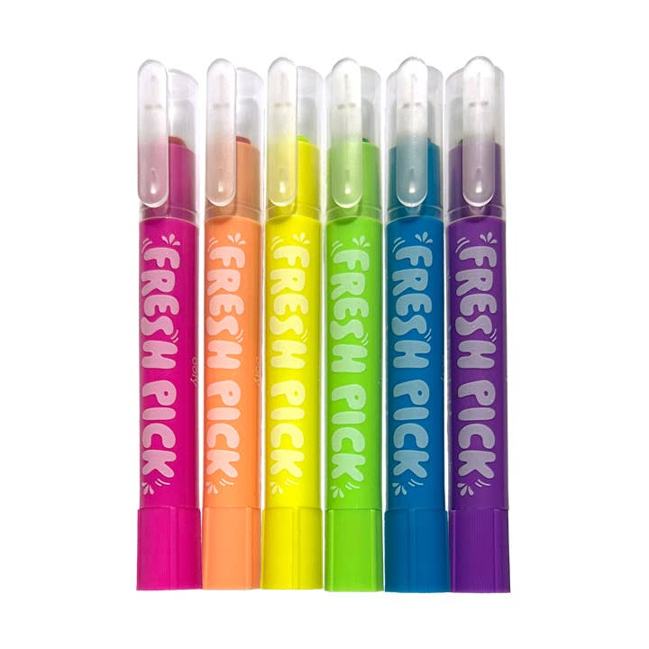 OOLY - Wholesale Crayons - Kids & Baby - Fresh Pick: Apple Scented Gel Crayons (Set of 6)2