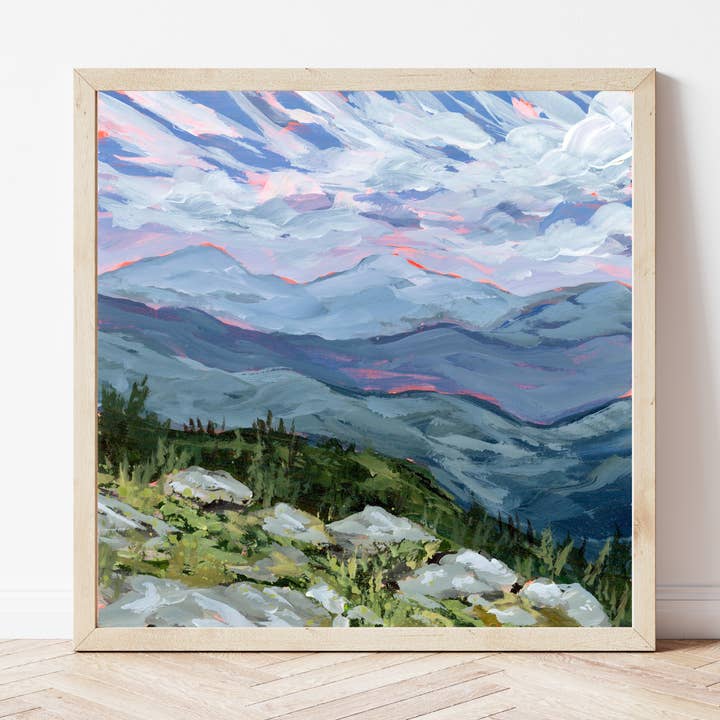 White Mountains New Hampshire Fine Art Print for wholesale by EmilyKenneyArt