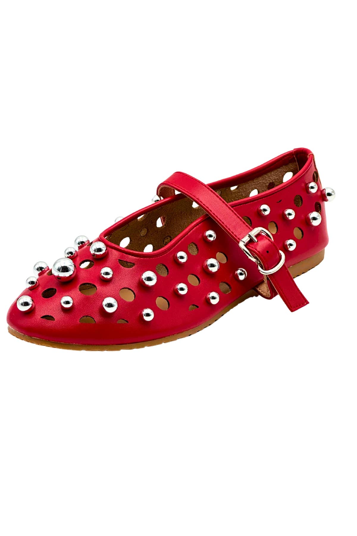 Stephan Paris - Wholesale Flats - Women's - Rock ballerinas with pearl H-1296