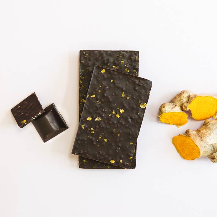 BELOVD chocolate - Wholesale Chocolate Bar - Golden Chai Cocoalina vegan, dark Chocolate Bar1