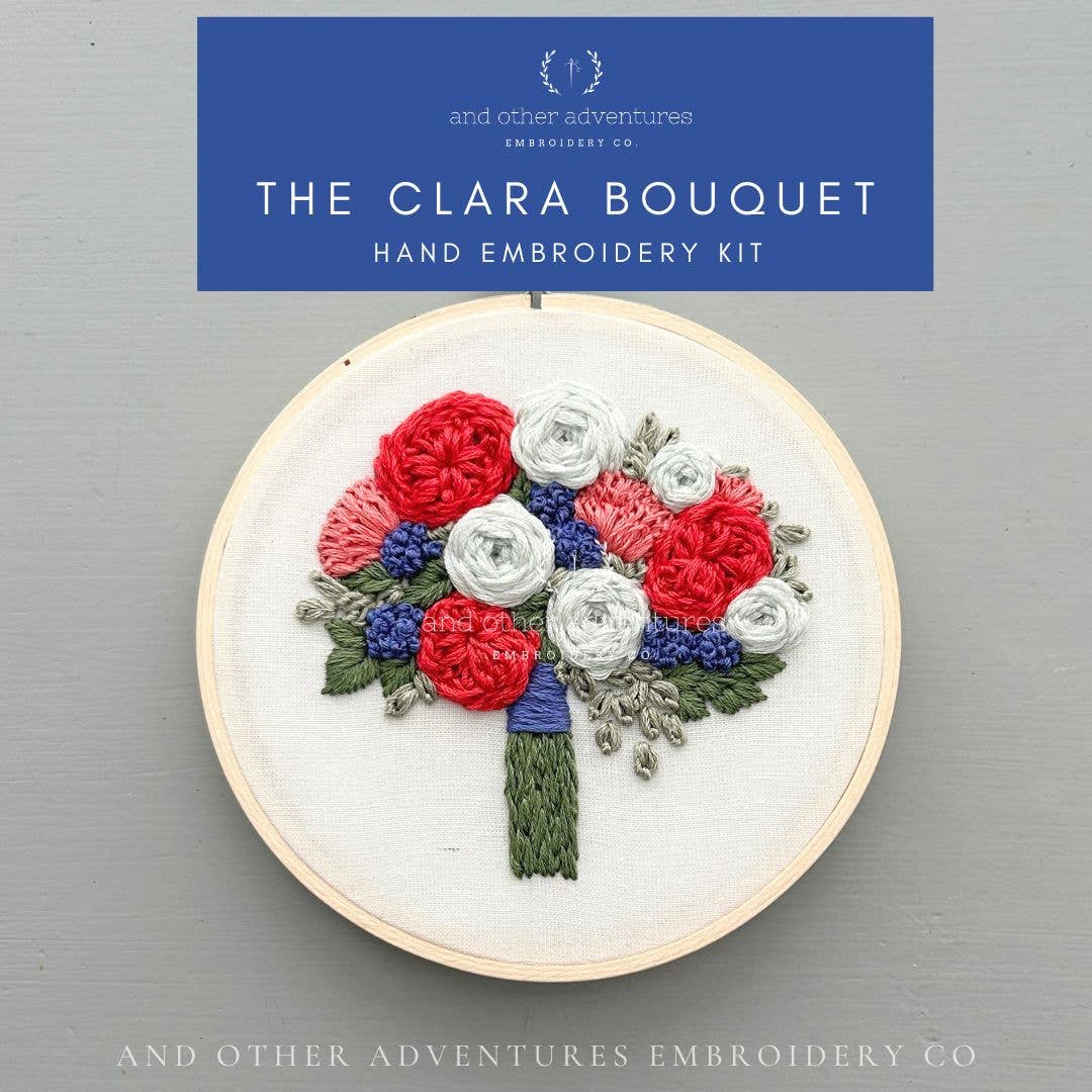 And Other Adventures Embroidery Co - Wholesale DIY Craft Kit - Hand Embroidery Kit - The Clara Bouquet2