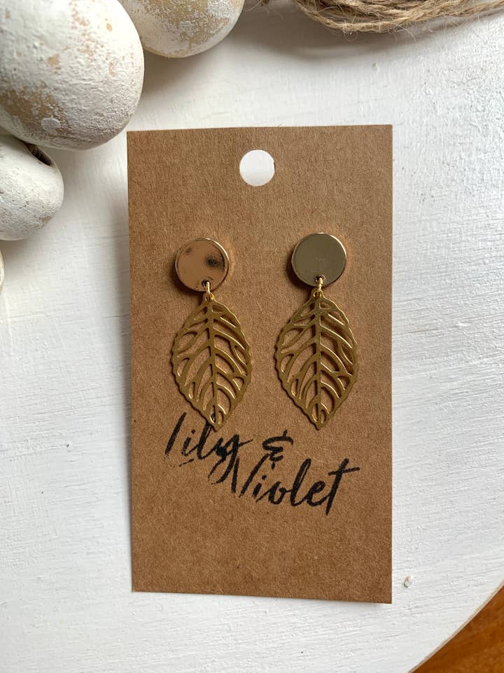 Golden leaf for wholesale by Lily & Violet