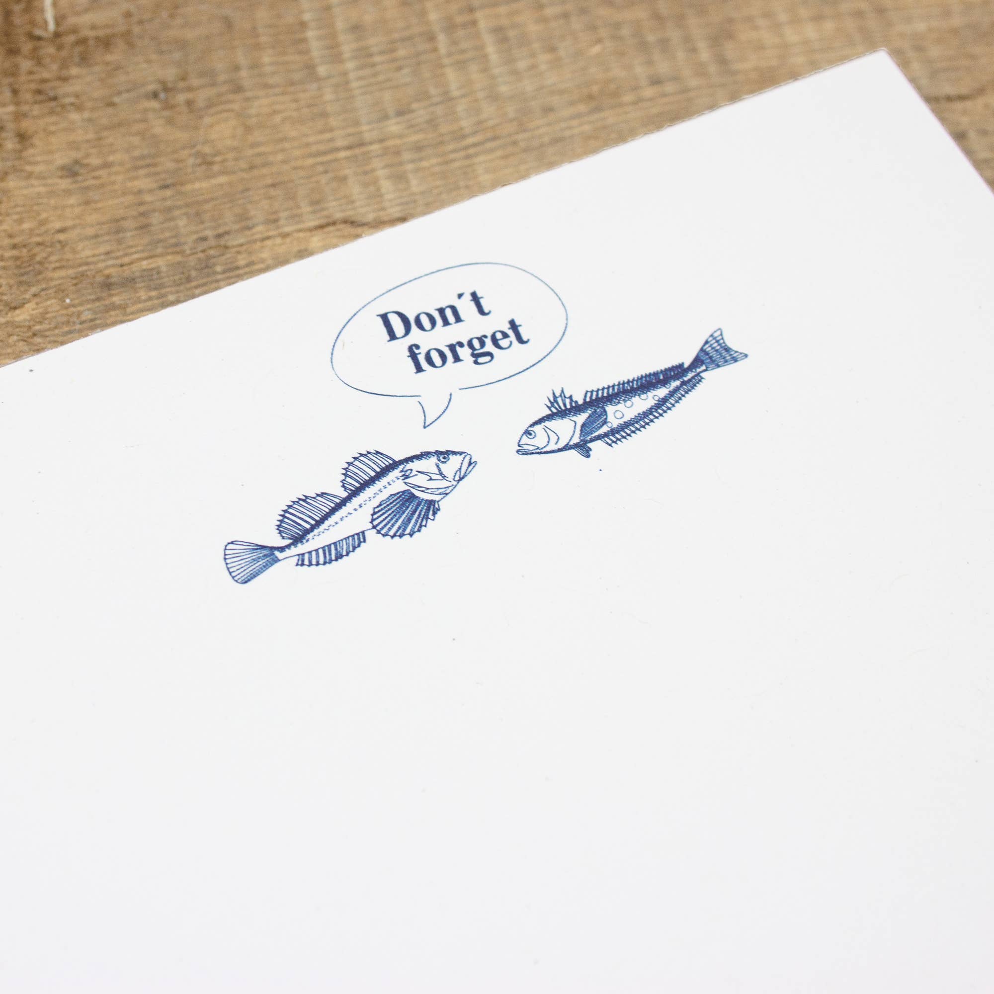 Bow & Hummingbird - Wholesale Notepad - Maritime Notepad Don't forget made from recycled paper1