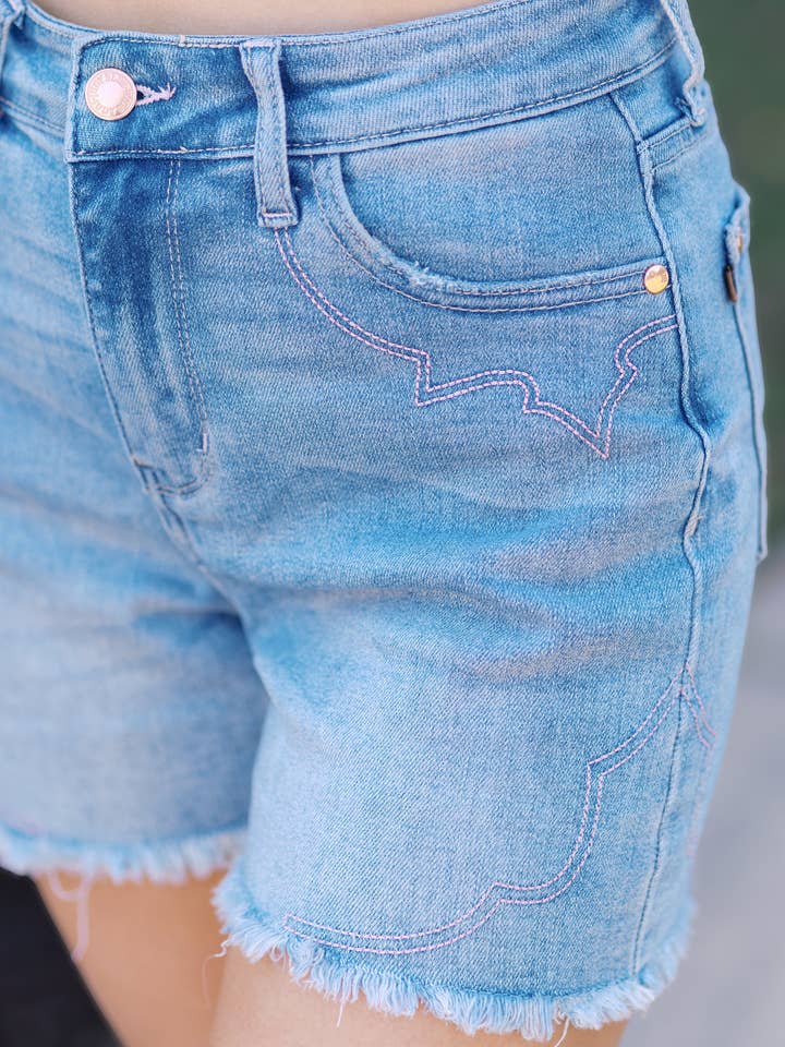 Rustic Rebel Cutoffs - Judy Blues for wholesale by Boutique Simplifed