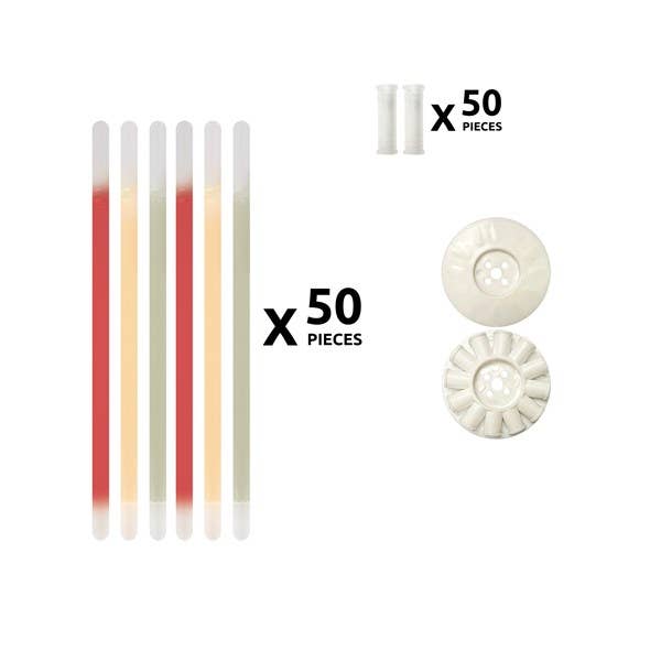 Windy City Novelties - Wholesale Party Favor - Patriotic Glow Bracelets Retail Counter Display – 900 Total1