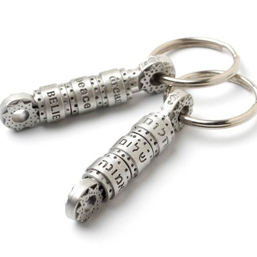 Roue de prière Rêve clé, Paix, Croire pour la vente par Emily Rosenfeld