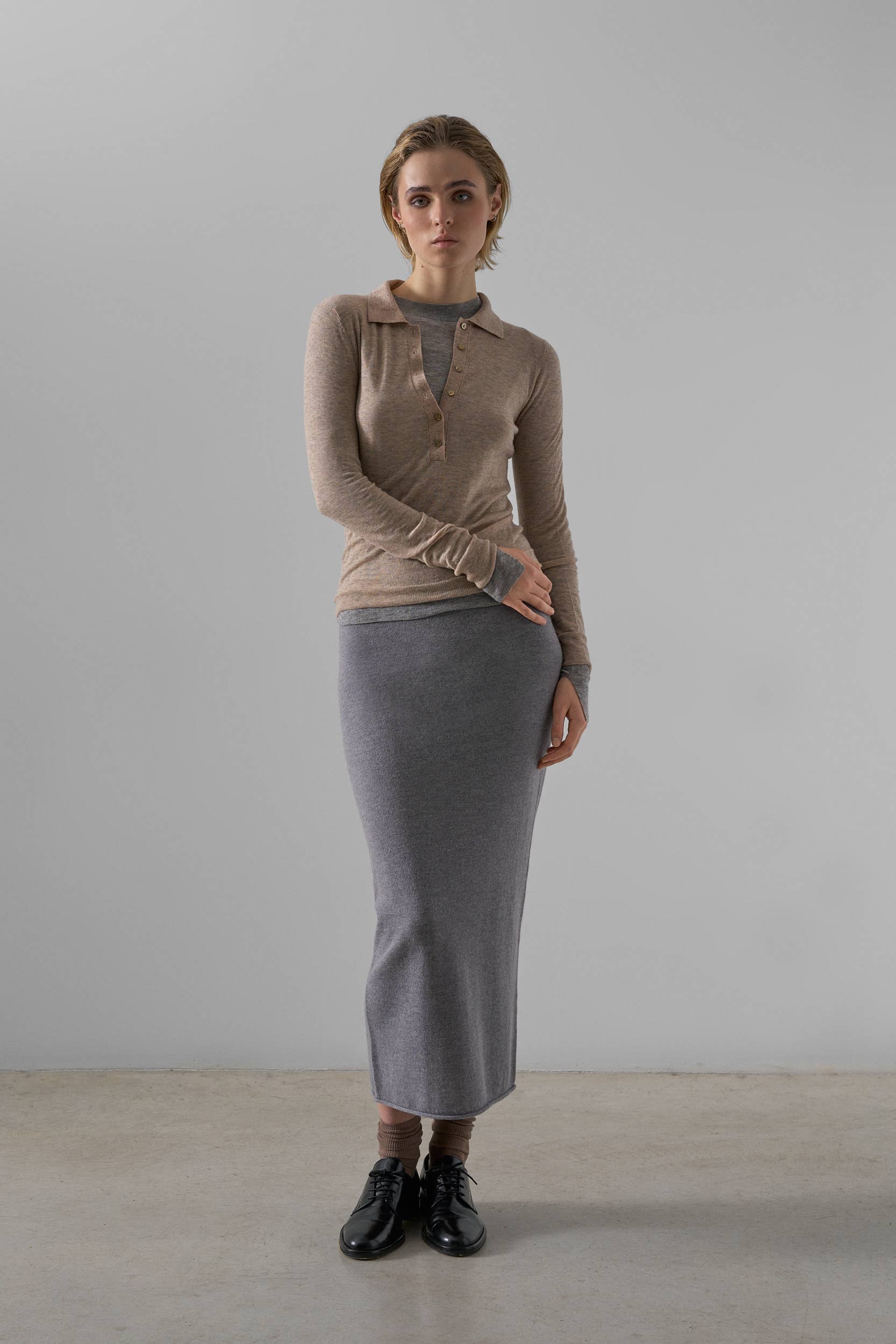 Leap Concept - Wholesale Knit Sweater - Women's - SOPHIE fine-knit crew neck sweater4