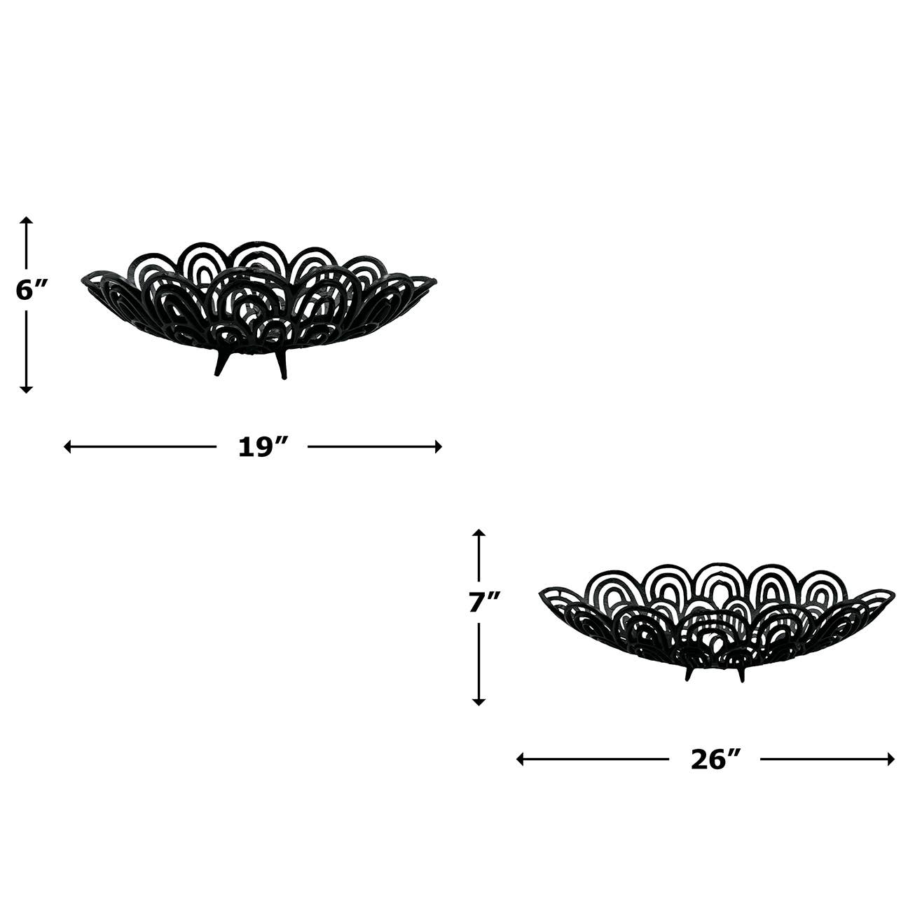 2626 Designs - Wholesale Decorative Plate/Dish/Bowl - Aluminum Peacock Feather Bowl1