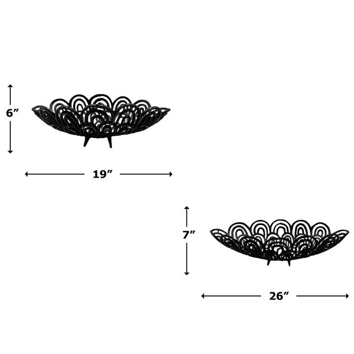 2626 Designs - Wholesale Decorative Plate/Dish/Bowl - Aluminum Peacock Feather Bowl1