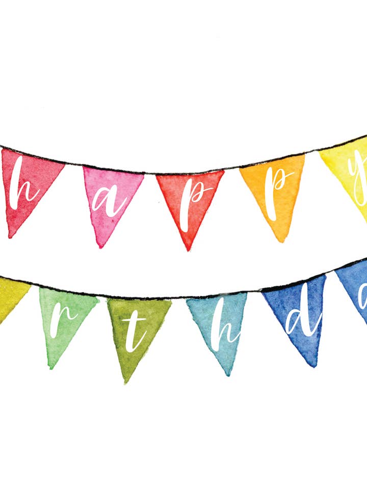 Banner-Geburtstagskarte für den Großhandel von Dori Boyce Art