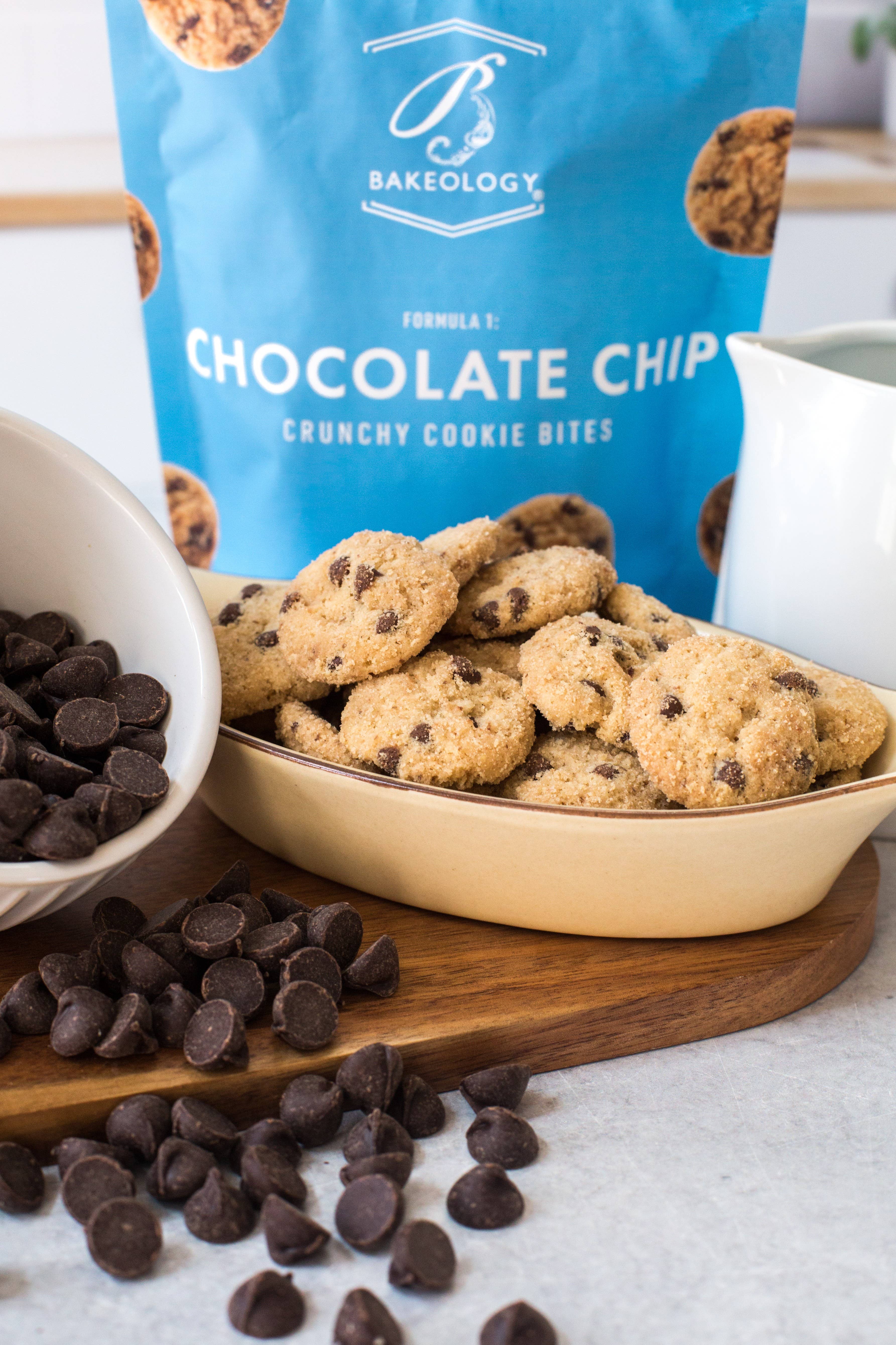 Bakeology - Wholesale Cookie - Chocolate Chip Cookie Bites- 5 oz bags5