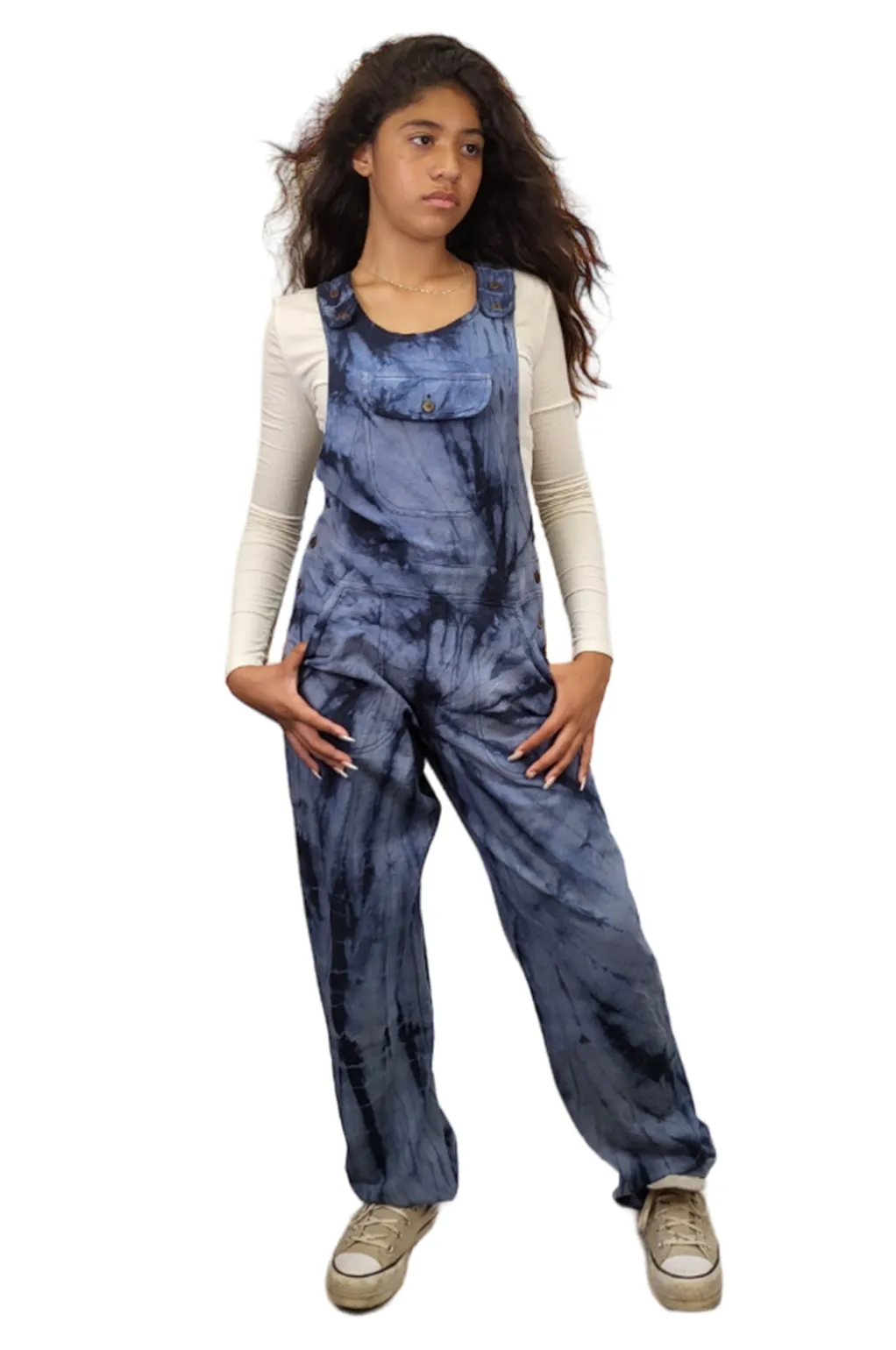 Blue Maya Overalls for wholesale on Faire0