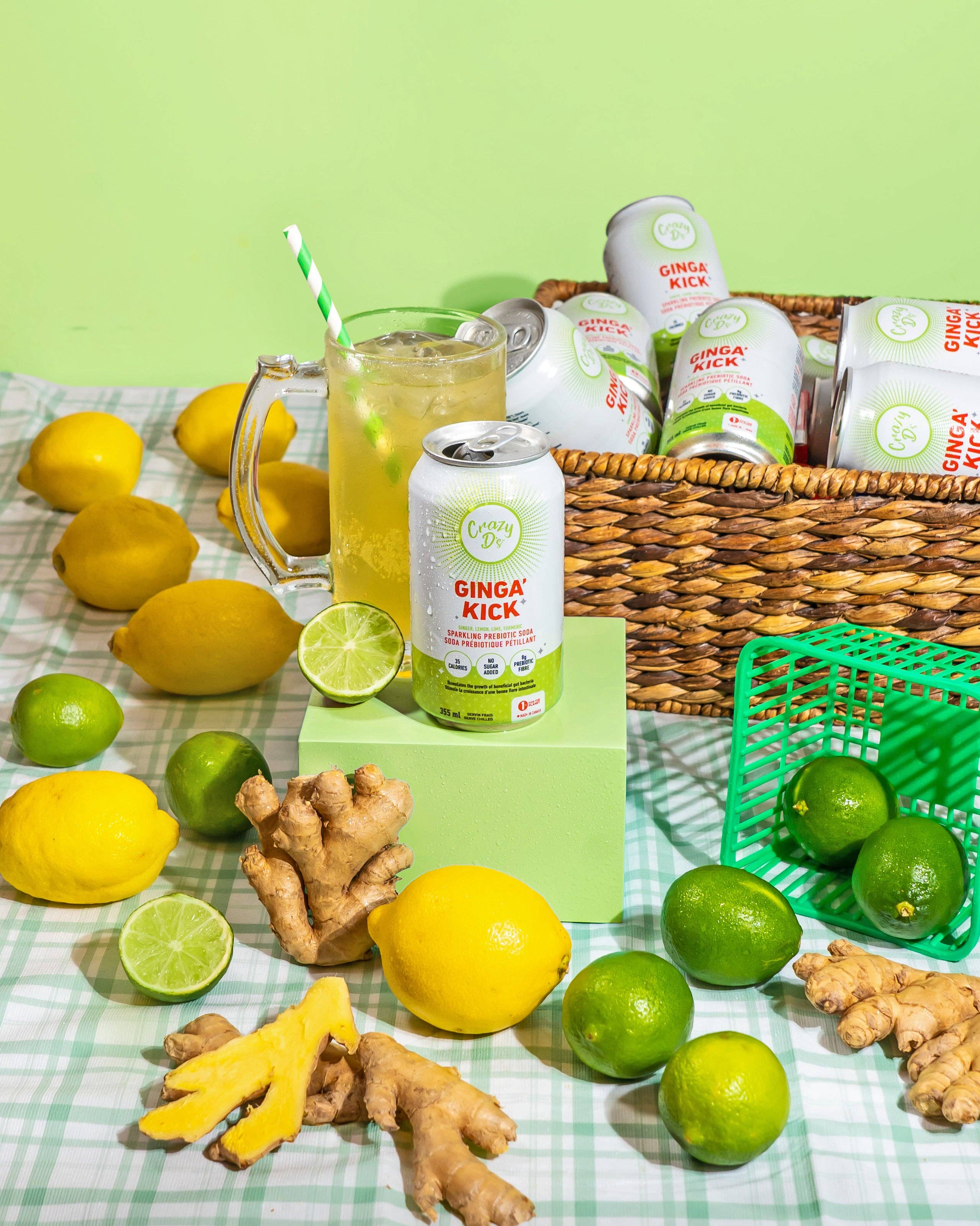 Crazy D's Sparkling Prebiotic Soda - Wholesale Soda/Carbonated Drink - Ginga' Kick2