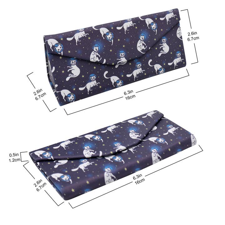 Real Sic - Wholesale Eyewear Cases & Holders - Unisex - Space Cat Glasses Case – Cute Animals – Vegan Leather