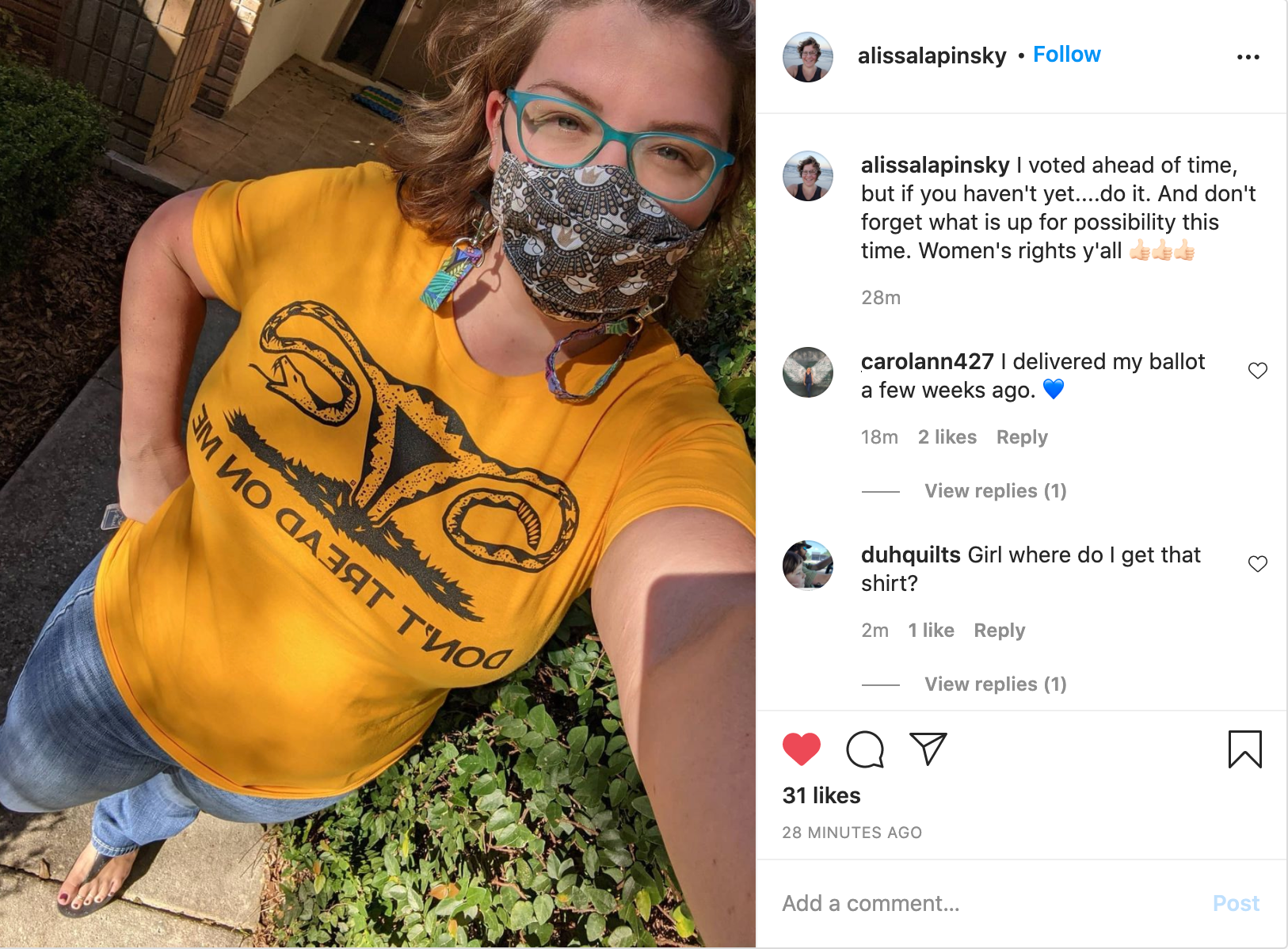 RAYGUN - Wholesale Screen Printed T-Shirt - Women's - Don't Tread On Me Uterus4