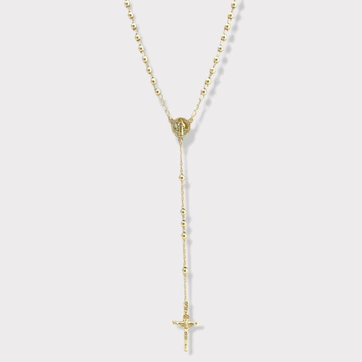 San Benito dubbelsidig guldpläterad radband halsband för wholesale av Raf Rossi Gold Plated