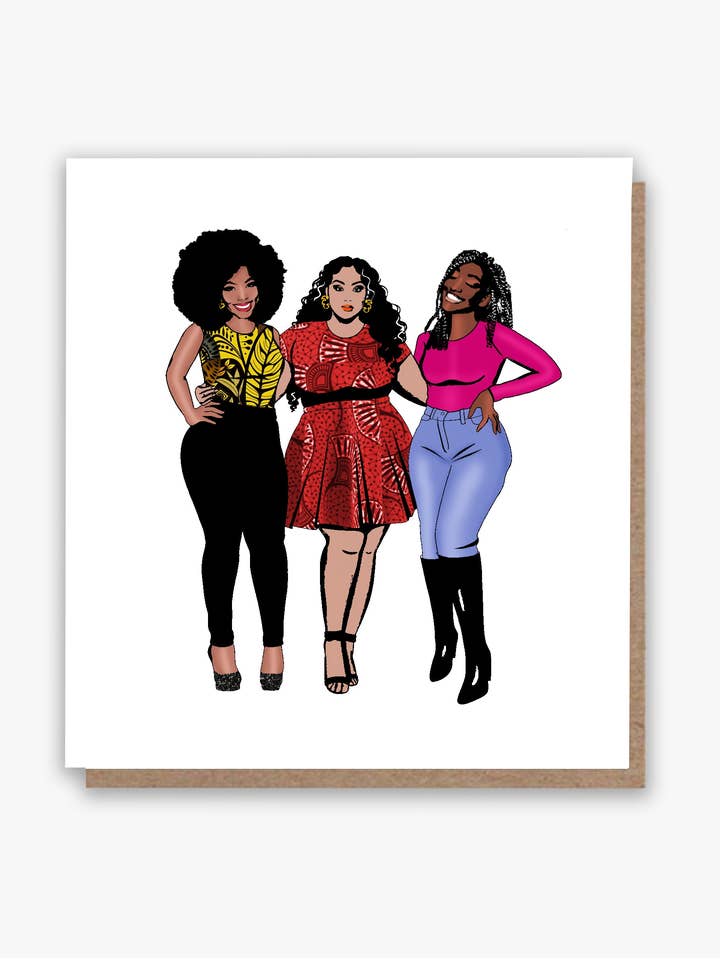 Celebrate Sisterhood, Sistahs! Greeting Card 🌸 for wholesale by All Shades