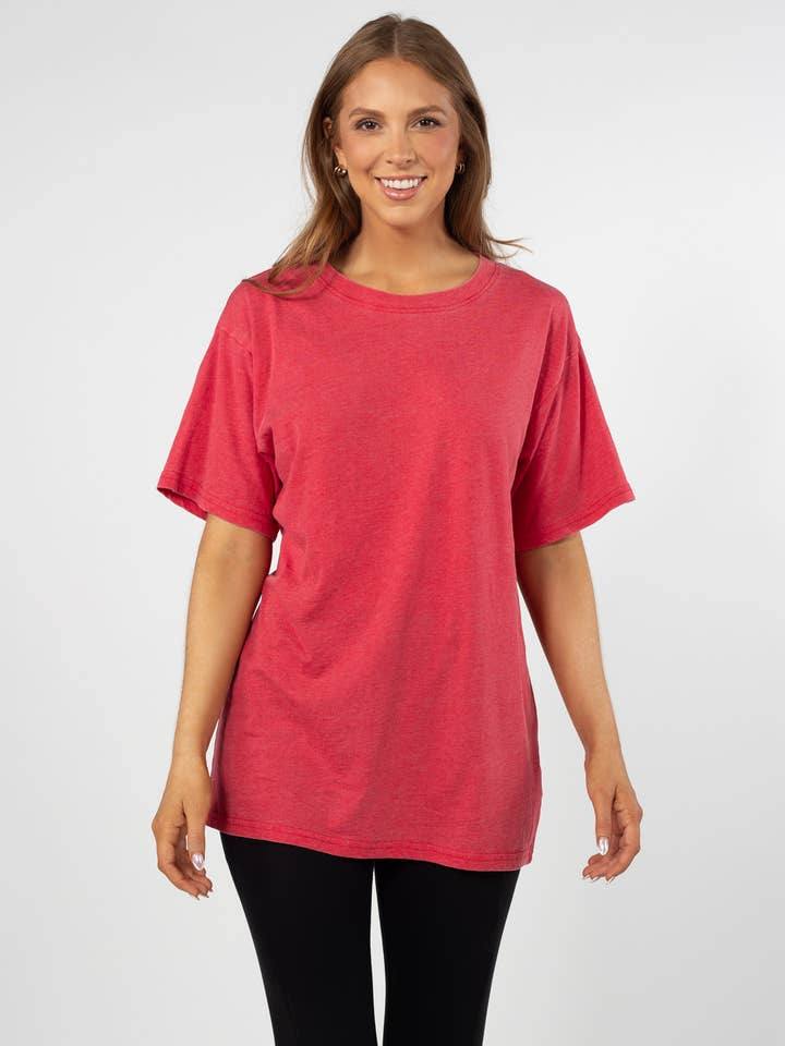 chicka-d - Wholesale T-Shirt - Women's - Effortless Tee in Red