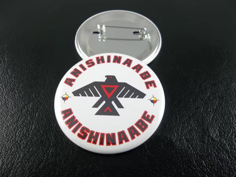 Nish Gear - Wholesale Lapel Pin/Button - Anishinaabe Pinback Button1