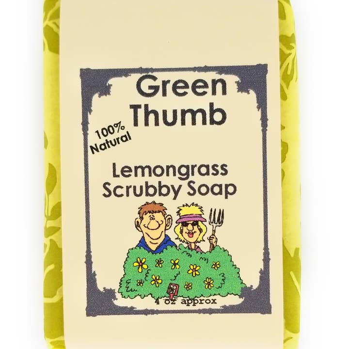 Lemongrass Scrubby 100% Natural Shea Butter Soap for wholesale by Corner Soap Shop
