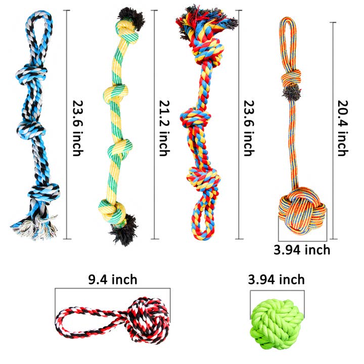 Youngever - Wholesale Pet Rope Toy - Dog - Youngever 6 Pack Large Dog Rope Toys, XL Dog Chew Toys1