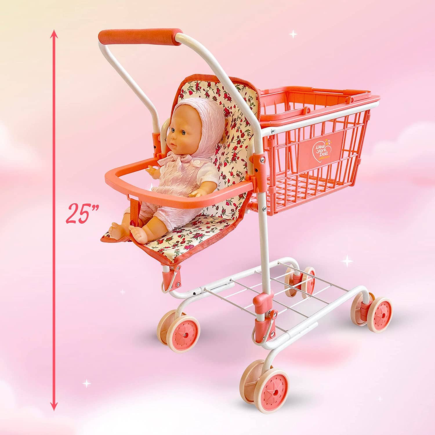 The New York Doll Collection - Wholesale Toy Set - Kids - Toy Shopping Cart - Includes Food11