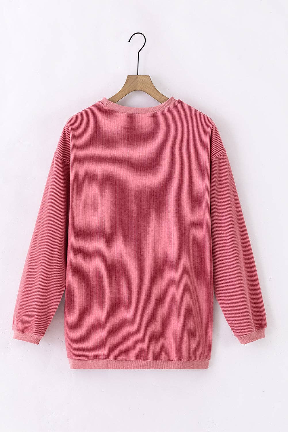 LALA LOO – wholesale Sweatshirt – Women's – Corduroy Ribbed Oversized Sweatshirt57