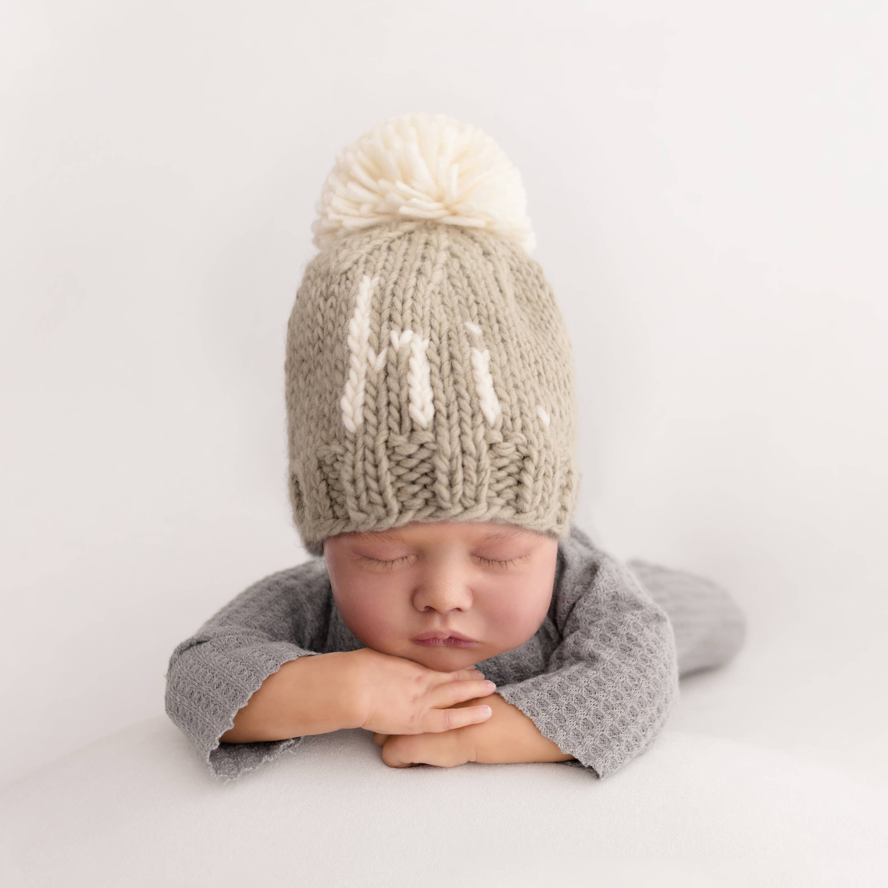 Huggalugs - Wholesale Beanie - Kids - hi. Pebble Brown Hand Knit Beanie Hat Baby & Kids5