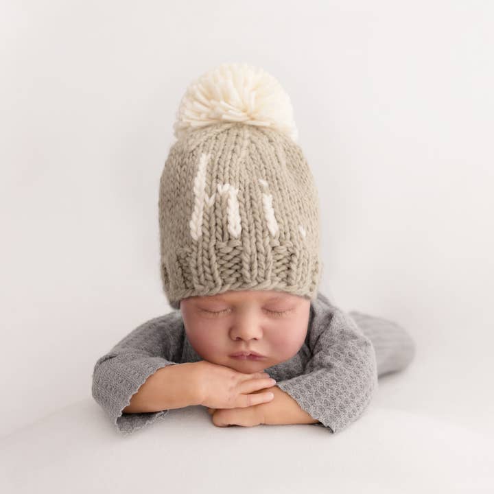 Huggalugs - Wholesale Beanie - Kids - hi. Pebble Brown Hand Knit Beanie Hat Baby & Kids5