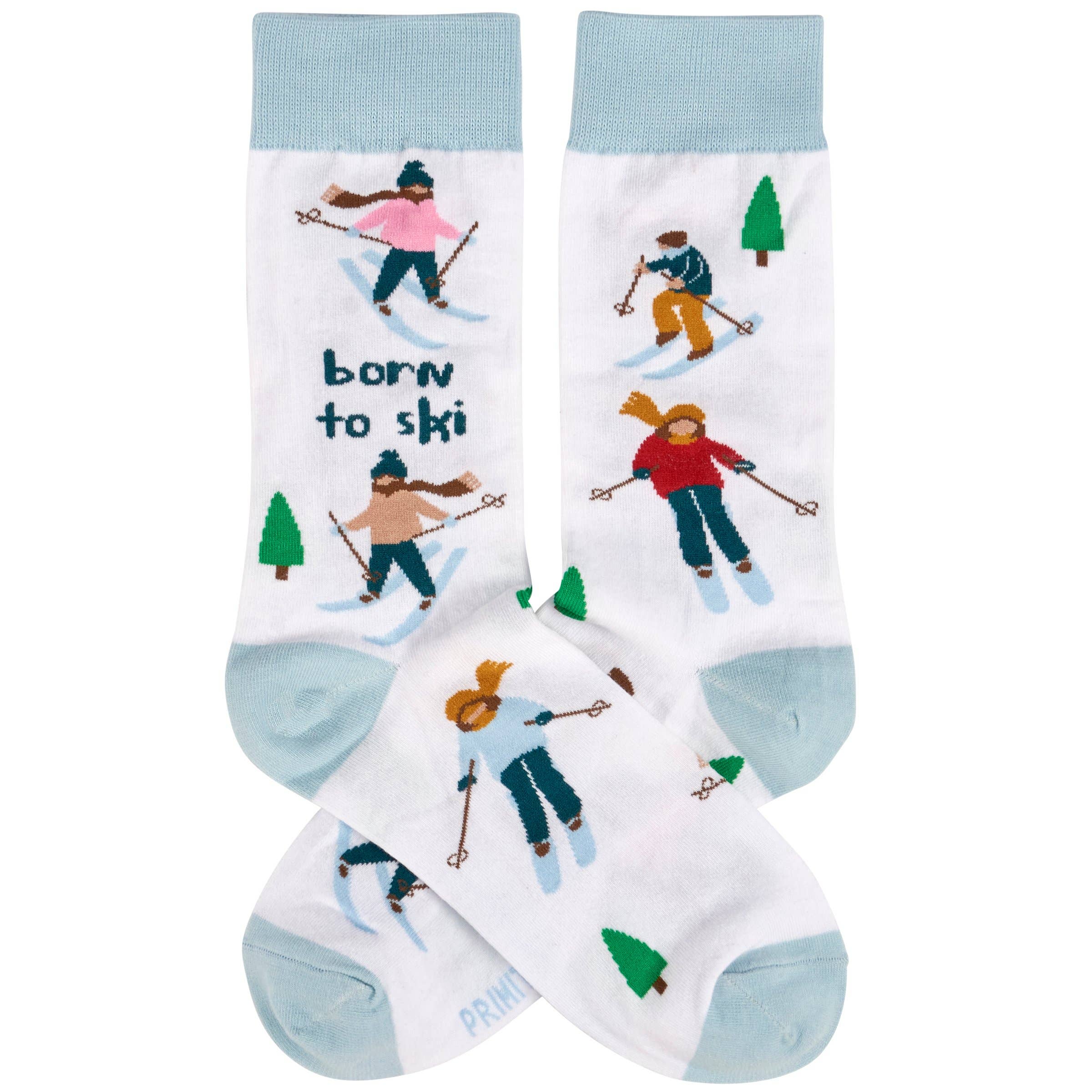 Primitives by Kathy - Wholesale Socks - Unisex - Born To Ski Socks1