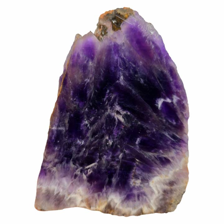 Dalle de dentelle d'améthyste marocaine - Poche drusy violet profond pour la vente par Lapidary Central