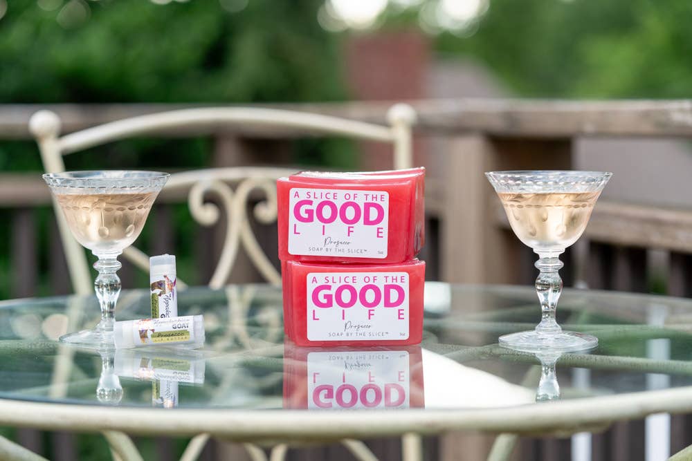 Soap By The Slice – wholesale Bar Soap – 5 oz Prosecco Soap Slice   5