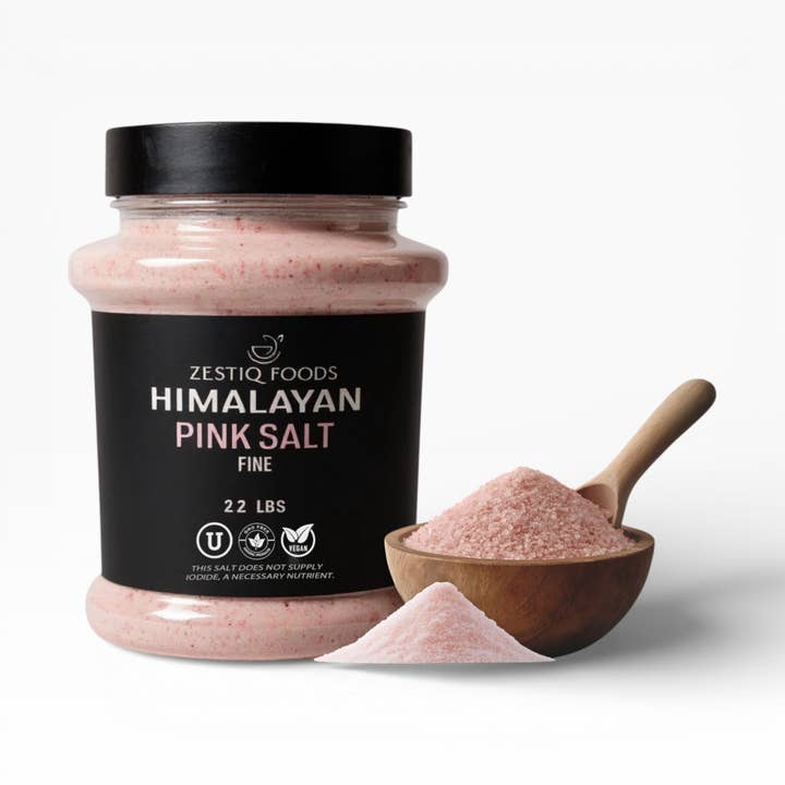 Himalayan Pink Salt Fine 2.2lb Jar Natural Mineral Rich for wholesale by Zestiq Foods