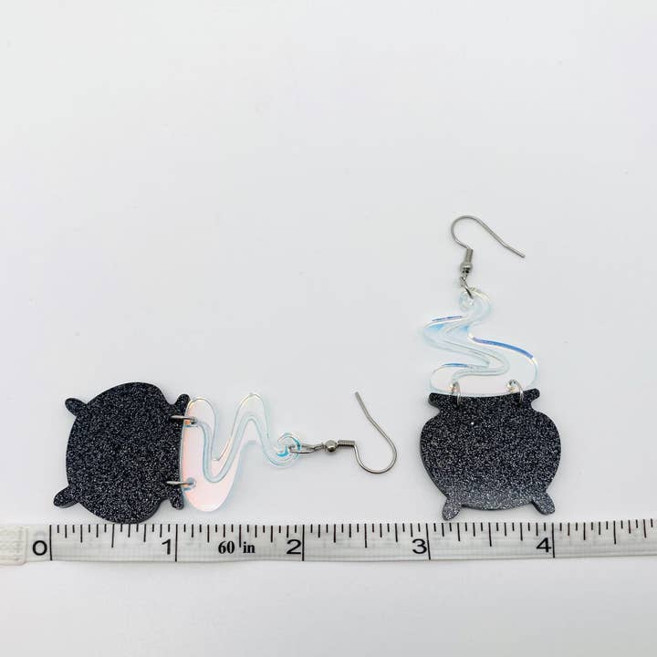 Mio Queena - Wholesale Dangle Earrings - Halloween Colorful Magic Smoke Pot Dangle Earrings3