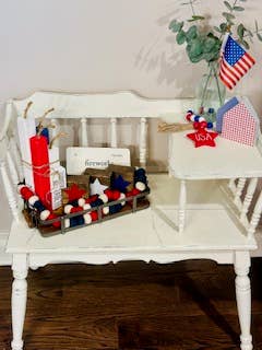 Joy Grace Home Designs - Wholesale Decorative Tabletop Object - Handmade Vintage Inspired Seasonal Patriotic Flashcards3