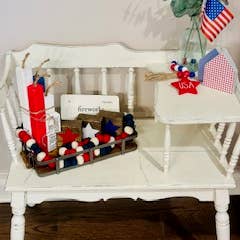 Joy Grace Home Designs - Wholesale Decorative Tabletop Object - Handmade Vintage Inspired Seasonal Patriotic Flashcards3
