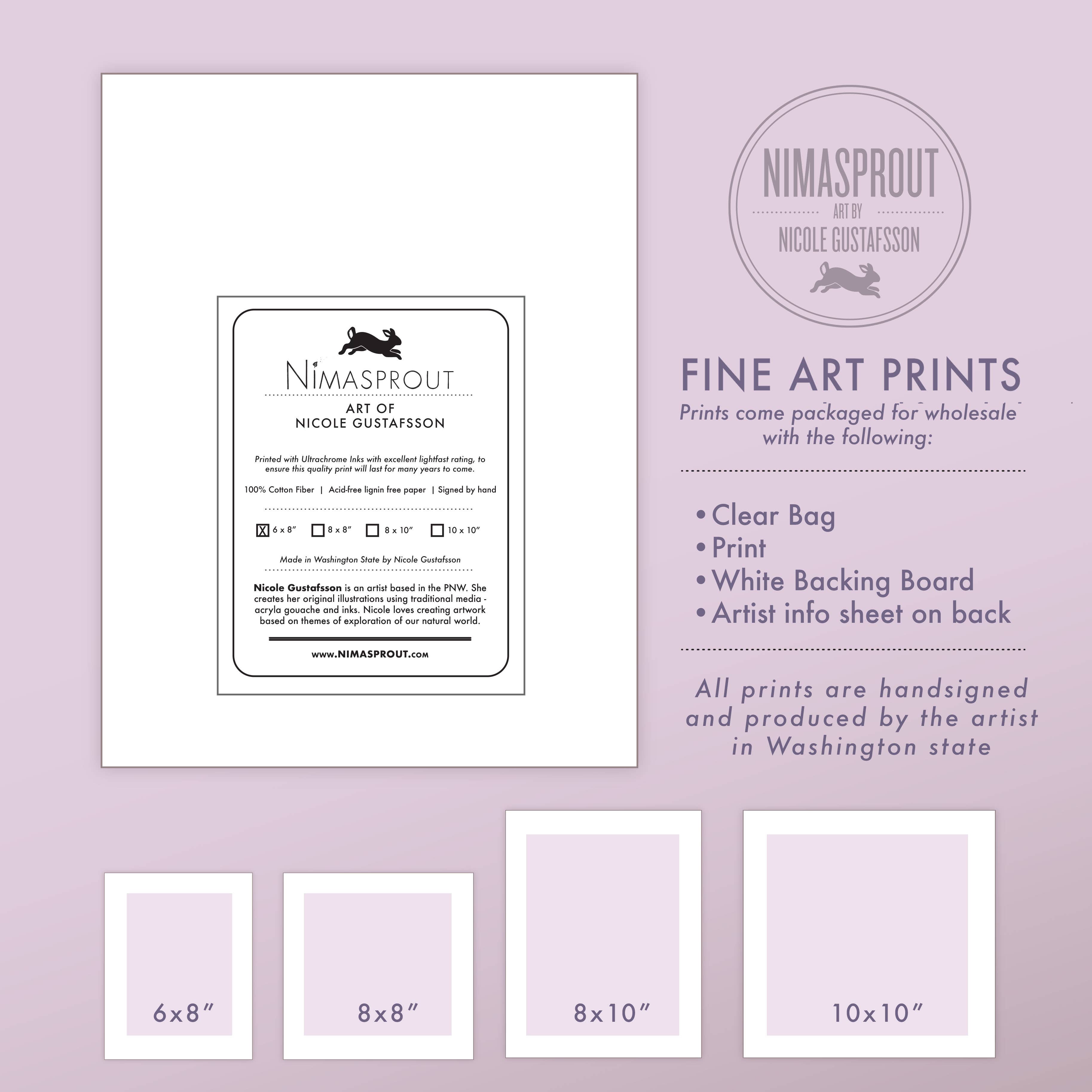 Nimasprout - Wholesale Art Print - Lunar Eclipse Cecropia Moth - Fine Art Print1