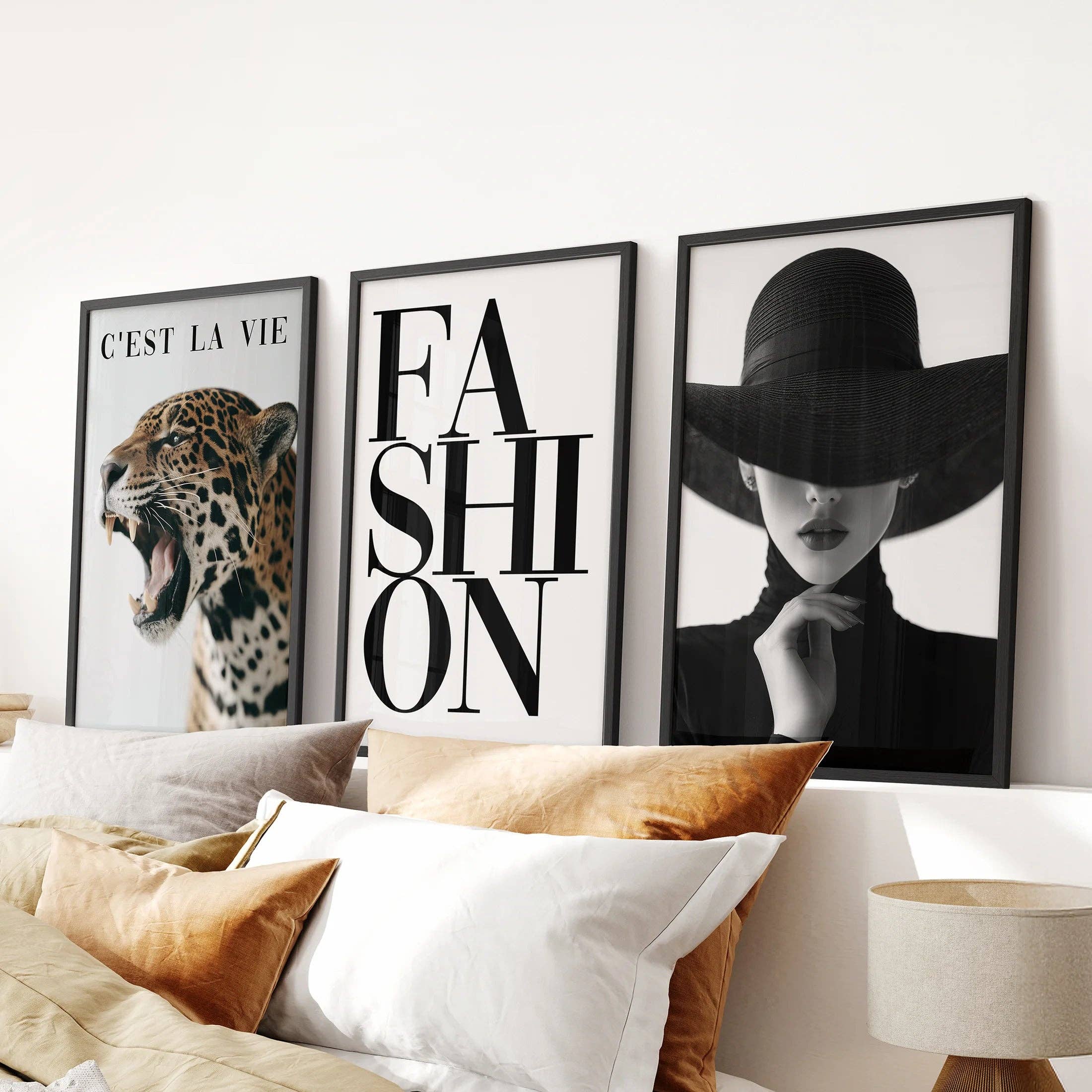PrintSets.com - Wholesale Gallery Wall Set - Modern Fashion Wall Art. Leopard Print Aesthetic8