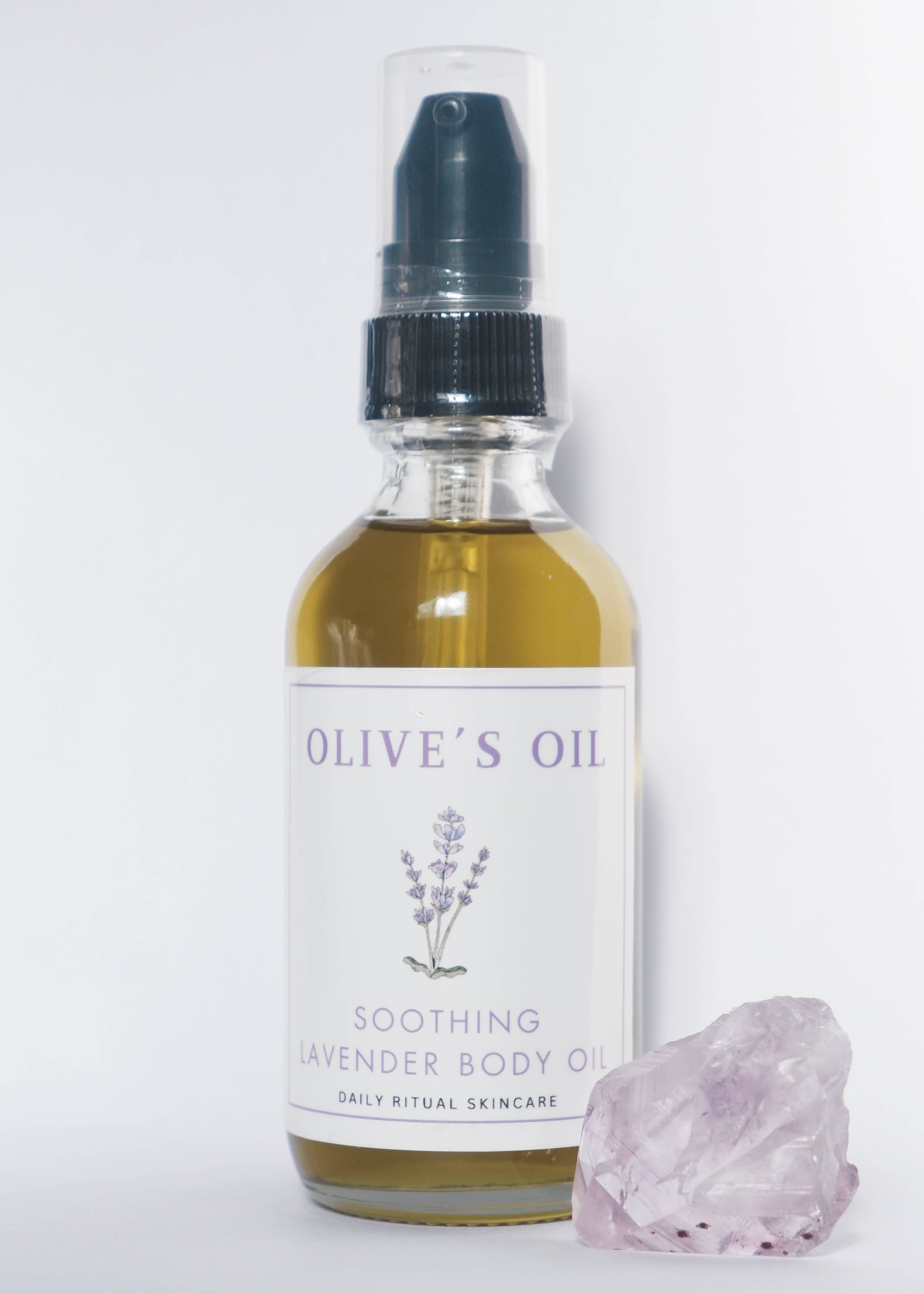 Daily Ritual Skincare - Wholesale Bath/Body Oil - Retail Olive's Oil Soothing Lavender Body Oil1